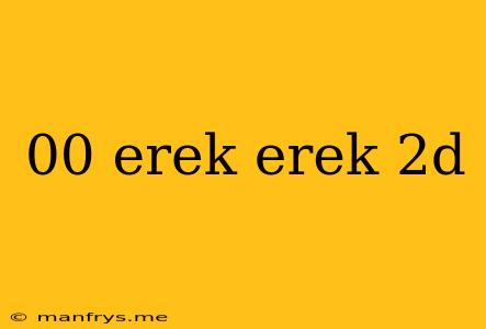 00 Erek Erek 2d