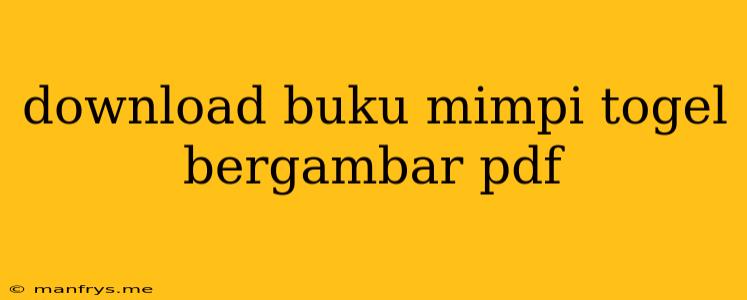 Download Buku Mimpi Togel Bergambar Pdf