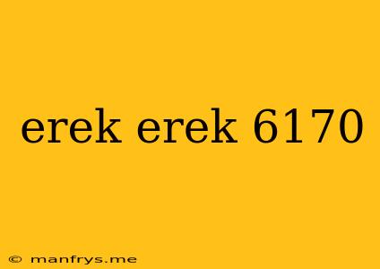 Erek Erek 6170