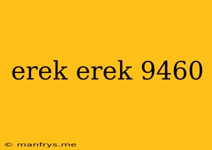 Erek Erek 9460